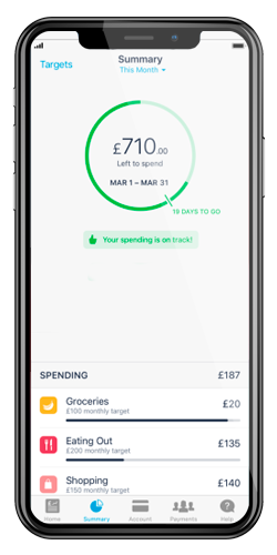 Monzo Monthly Budgets