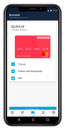 Monzo Card Blocking/Unblocking