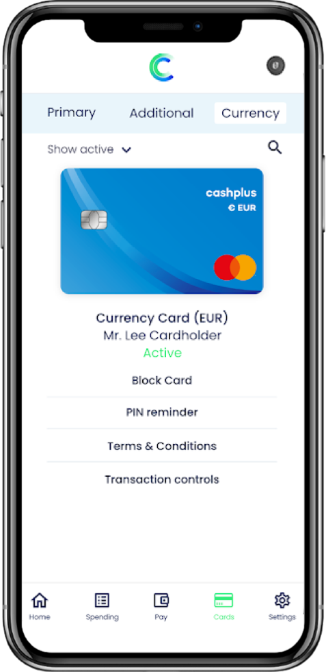 Cashplus Contactless Debit Mastercard