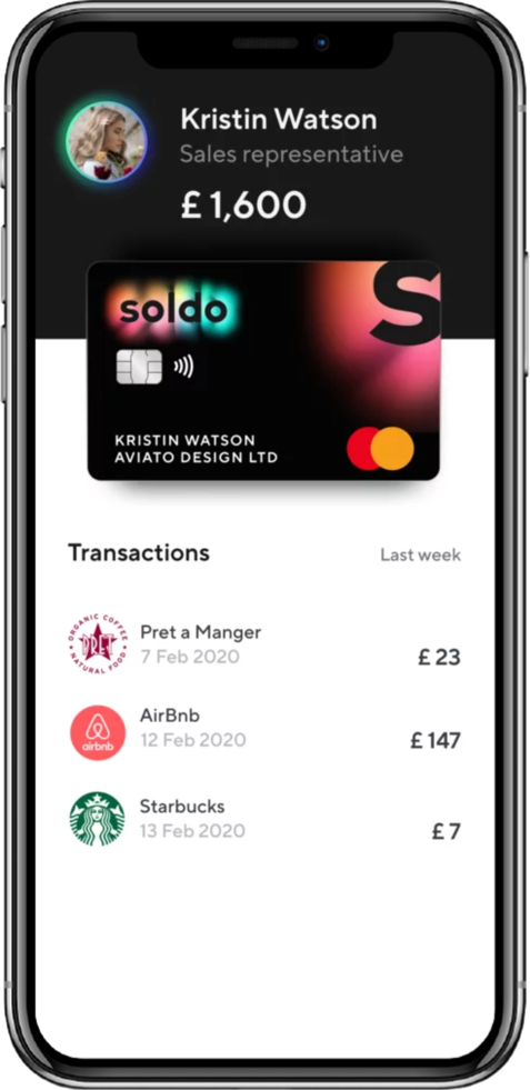 Soldo Contactless Card