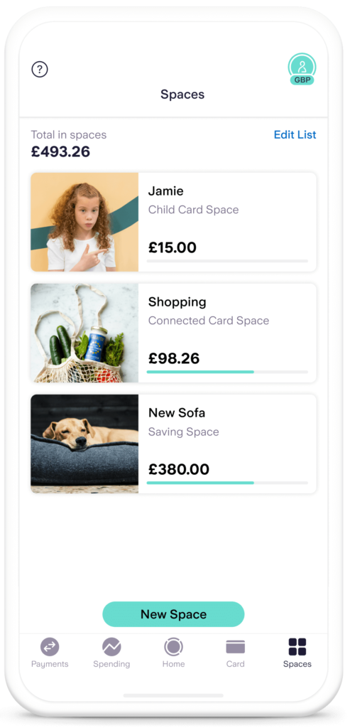 Starling Bank Spaces
